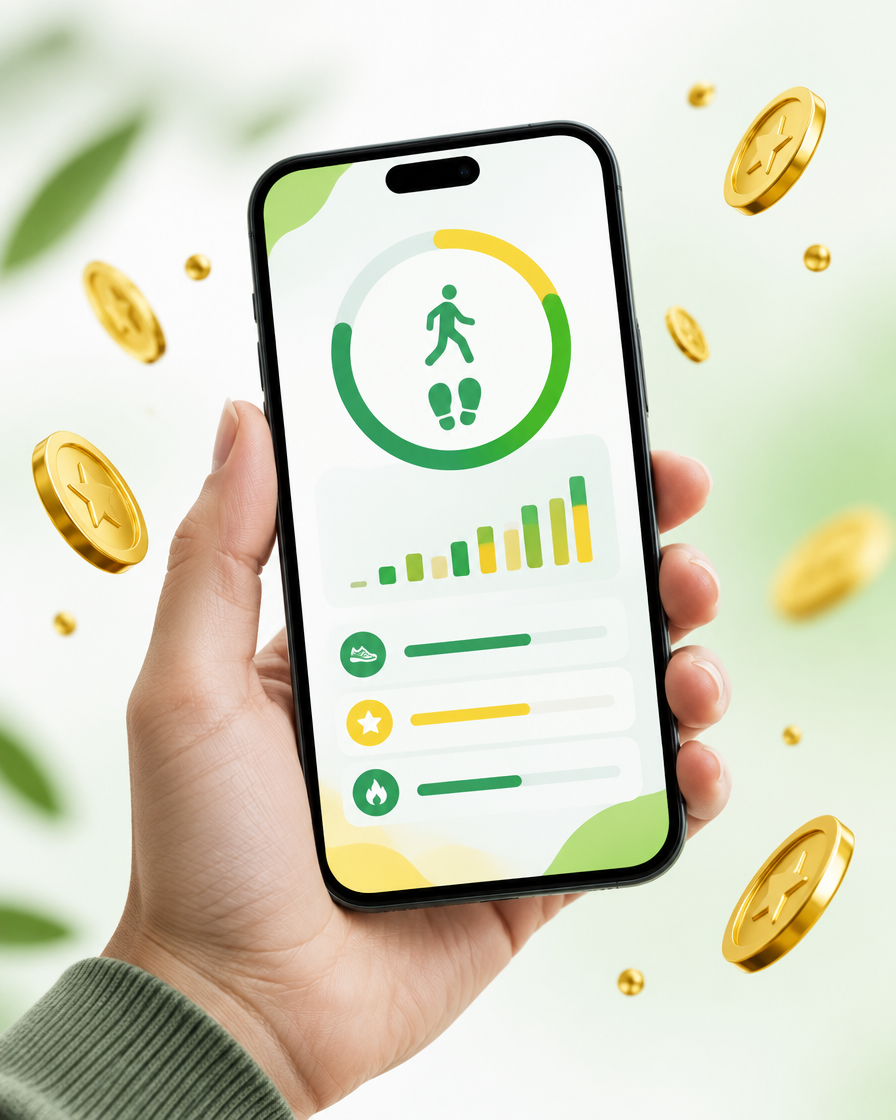 پیش‌نمایش اپ گام‌یار روی موبایل